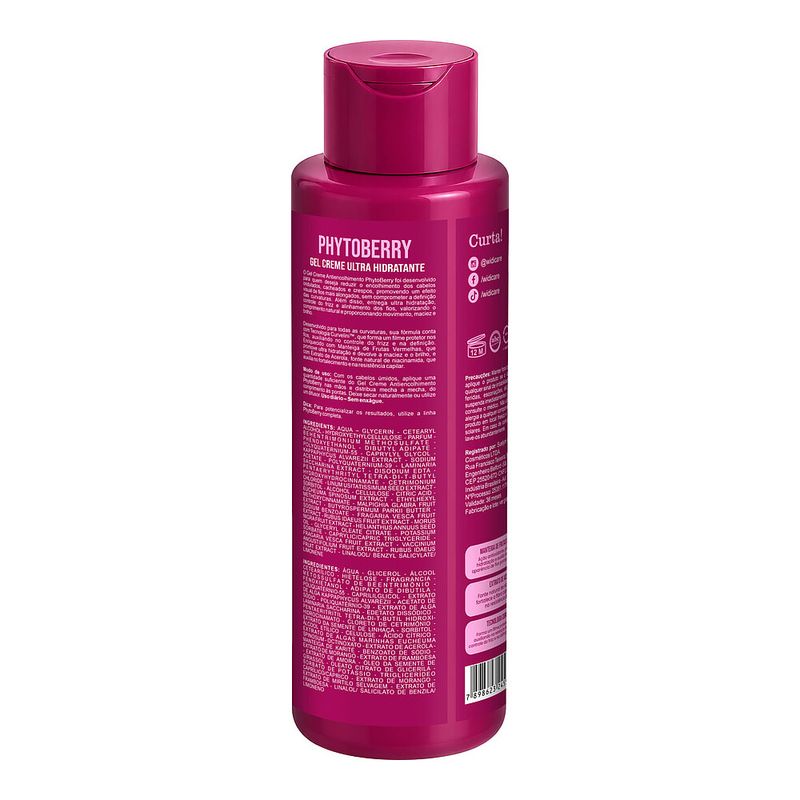 Gel Creme Antiencolhimento Widi Care PhytoBerry Ultra Hidratante 500ml