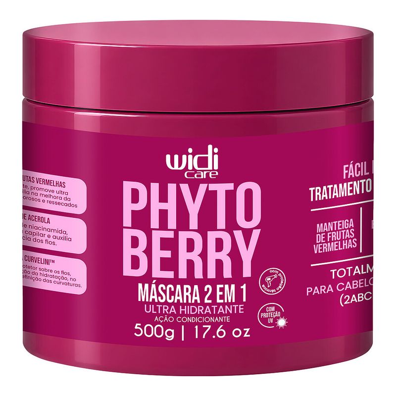 Mascara 2 em 1 Widi Care PhytoBerry Ultra Hidratante 500g