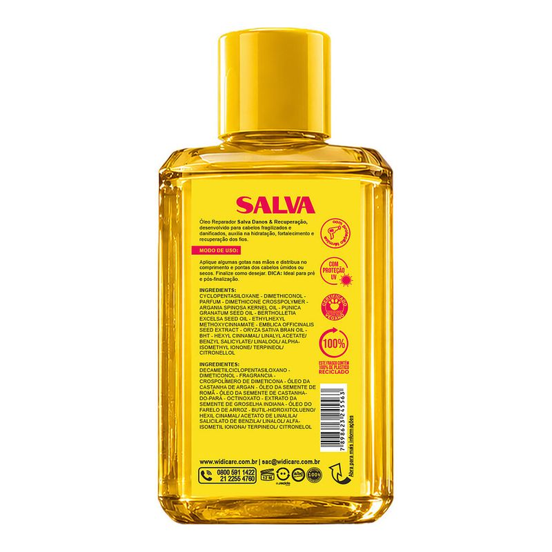 Oleo Reparador Widi Care Salva Danos e Recuperacao 70ml