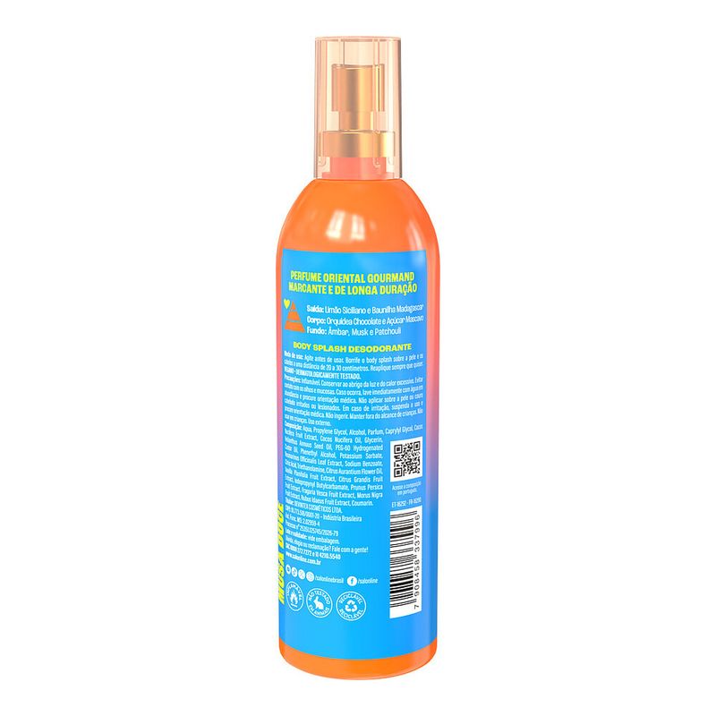Body Splash Salon Line Xerosa Musa Doce 200ml