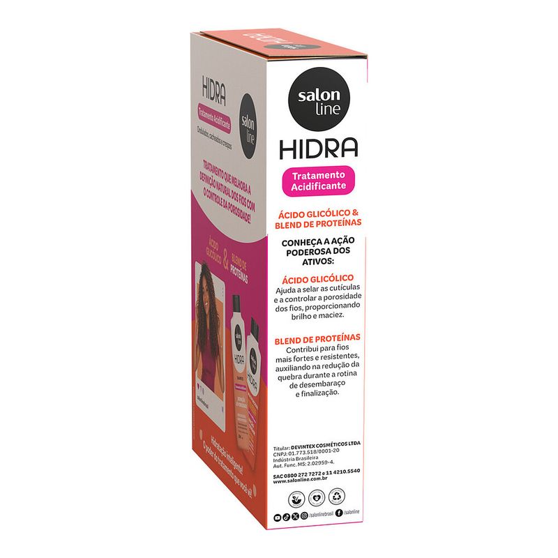 Kit Salon Line Tratamento Acidificante -Sh - Creme Multifuncional- 300ml