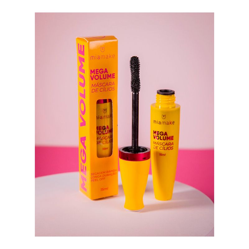 Mascara de Cilios Mia Make Mega Volume 15ml