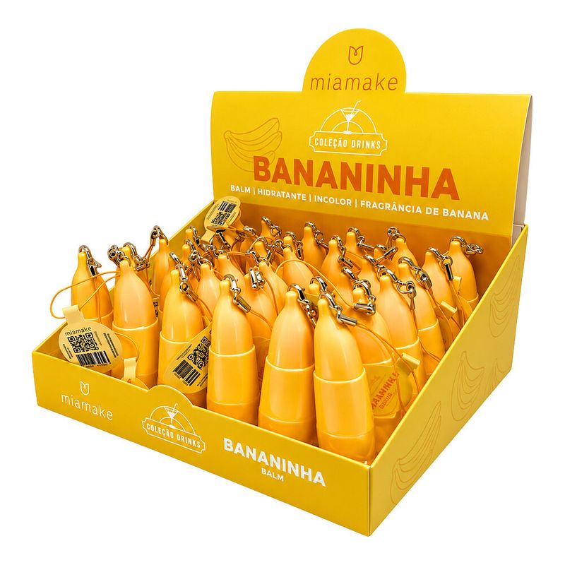 Lip Balm Mia Make Bananinha Chaveiro 8-5ml