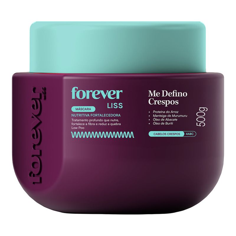 Mascara Nutritiva Forever Liss Me Defino Crespos 500g