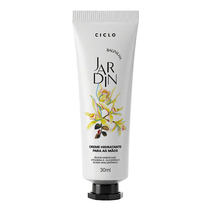 Creme para Maos Ciclo Cosmeticos Jardin Baunilha 30ml