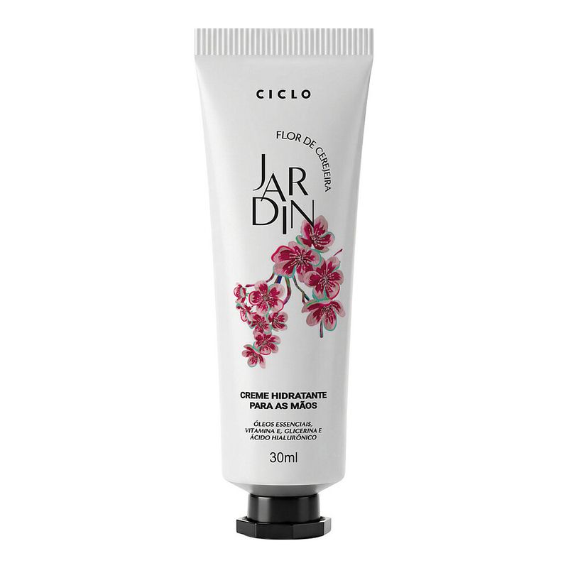 Creme para Maos Ciclo Cosmeticos Jardin Flor de Cerejeira 30ml