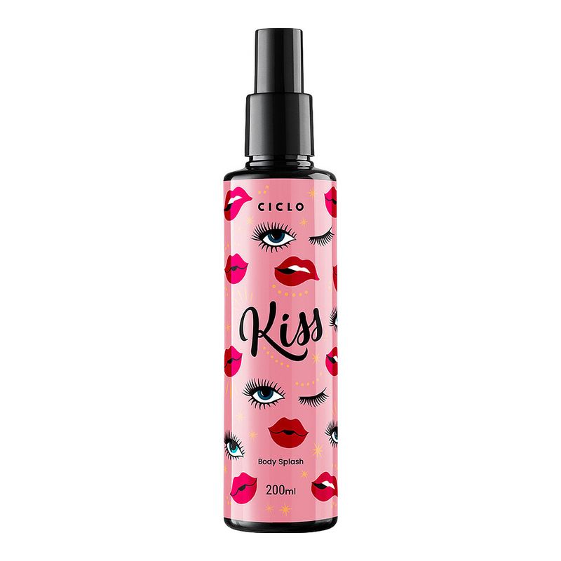 Body Splash Feminino Ciclo Cosmeticos Kiss 200ml