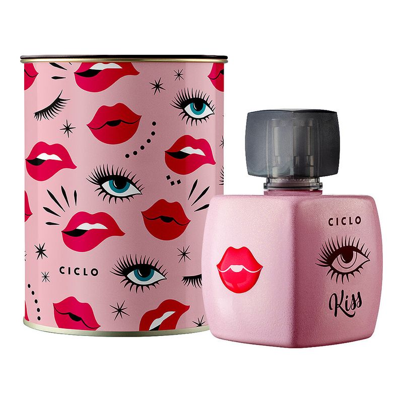 Deo Colonia Feminina Ciclo Cosmeticos Kiss 100ml