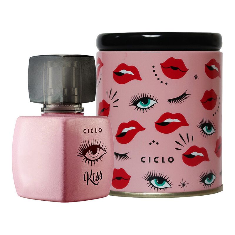 Deo Colonia Feminina Ciclo Cosmeticos Kiss 50ml