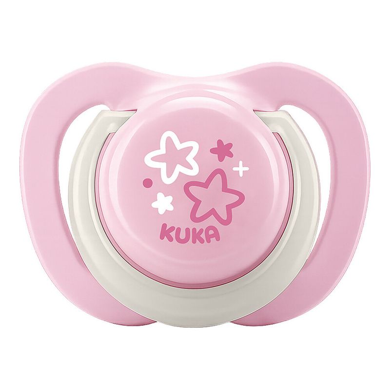 Chupeta Kuka Lumina First Bico Ortodontica 1 Rosa