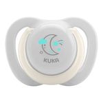Chupeta Kuka Lumina First Bico Ortodontica 1 Cinza