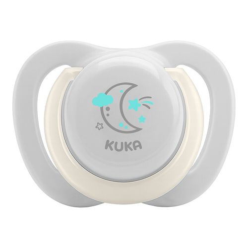 Chupeta Kuka Lumina First Bico Ortodôntica 1 Cinza