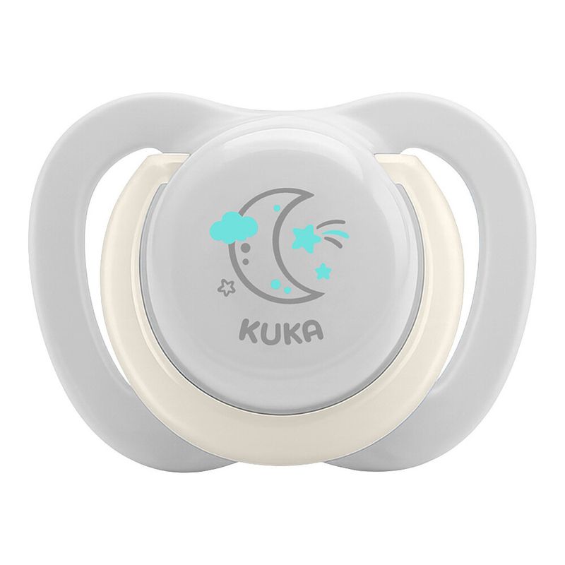 Chupeta Kuka Lumina First Bico Ortodontica 1 Cinza