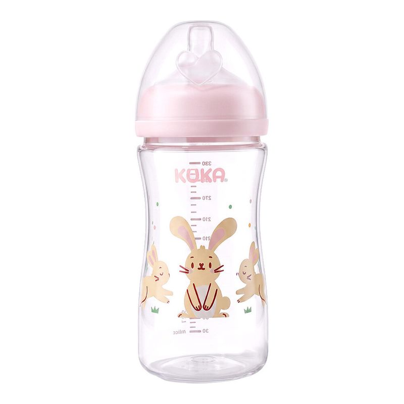 Mamadeira Kuka Super Big 330ml Fluxo2 Rosa