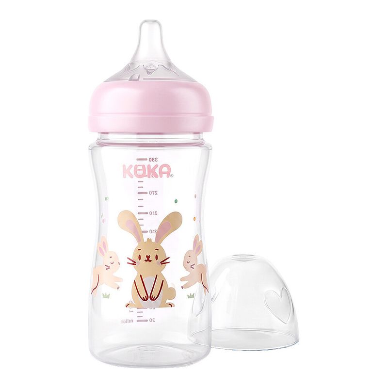 Mamadeira Kuka Super Big 330ml Fluxo2 Rosa